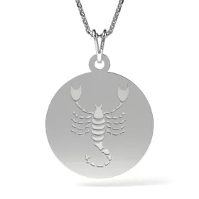 Lantisor cu pandantiv din argint model Scorpion
