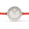 Bratara din argint cu snur rosu model Aries