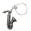 Miniatură saxofon Indomini MKT-0106, Keychain Symbolic Gift for a Musician, metal, stil clasic
