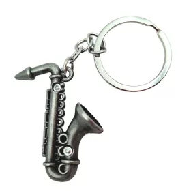   Miniatură saxofon Indomini MKT-0106, Keychain Symbolic Gift for a Musician, metal, stil clasic