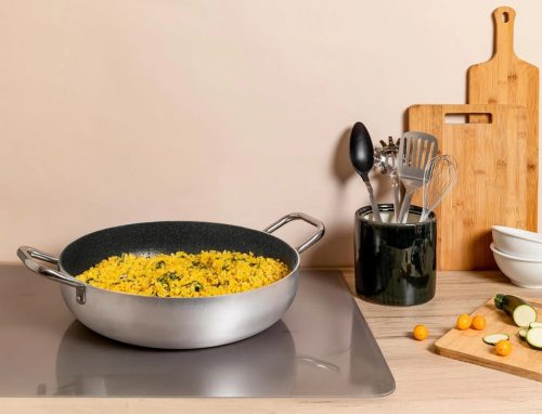 Tigaie adanca Flonal Pura Induction Professional cu 2 manere, 36 cm, antiaderent Magma-Tech Plus, pentru toate plitele