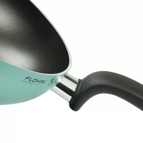 Wok Flonal The Wall, 26 cm, antiaderent PB-Tech pe baza de apa, baza 3.5 mm, pentru gaz/electric/vitroceramic