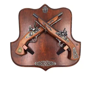   Obiect decorativ La Balestra TR-237, metal și lemn, lungime 37 cm