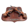 Obiect decorativ La Balestra TR-237, metal și lemn, lungime 37 cm
