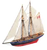 Machetă navală Bluenose II – kit din lemn pentru asamblare, 38 x 31 x 6,5 cm