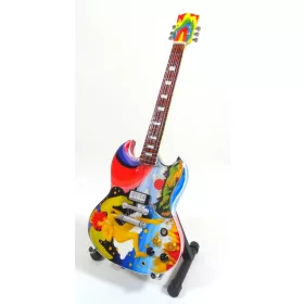   Miniatură chitara Indomini MGT-0765, Eric Clapton Fool, lemn de mahon, înălțime 27,5 cm, lățime 9 cm