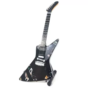   Miniatură chitara Giftdeco MGT-7818, Scorpions Matthias Jabs, lemn de mahon, plastic și metal