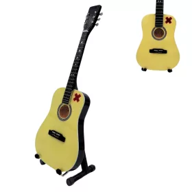   Miniatură chitara Indomini MGT-7894, Ed Sheeran 27,5 cm, lemn de mahon, înălțime 27,5 cm, lățime 9 cm