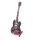 Miniatură chitara Indomini MGT-8518, 24,5 cm Angus Young style, lemn de mahon, plastic și metal, înălțime 24,5 cm
