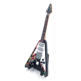 Miniatură chitara Indomini BMG-014, 15cm Jimi Hendrix, lemn