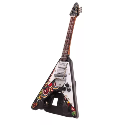 Miniatură chitara Indomini BMG-014, 15cm Jimi Hendrix, lemn