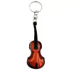 Miniatură vioara Indomini ECK-0887, keychain, lemn de mahon și metal, 6 x 11 x 0,5 cm