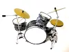 Miniatură set tobe Indomini MDR-0015, Black and white scale 1:5, alamă, plastic și metal
