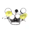 Miniatură set tobe negre Indomini MDR-0022, scara 1:5, 15 x 20 x 20 cm
